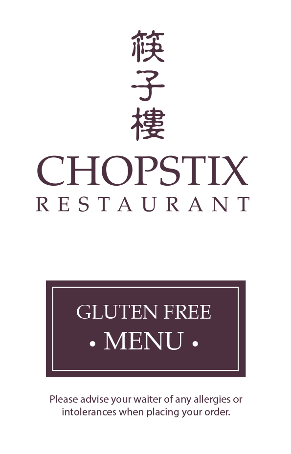 Chopstix Gluten free menu